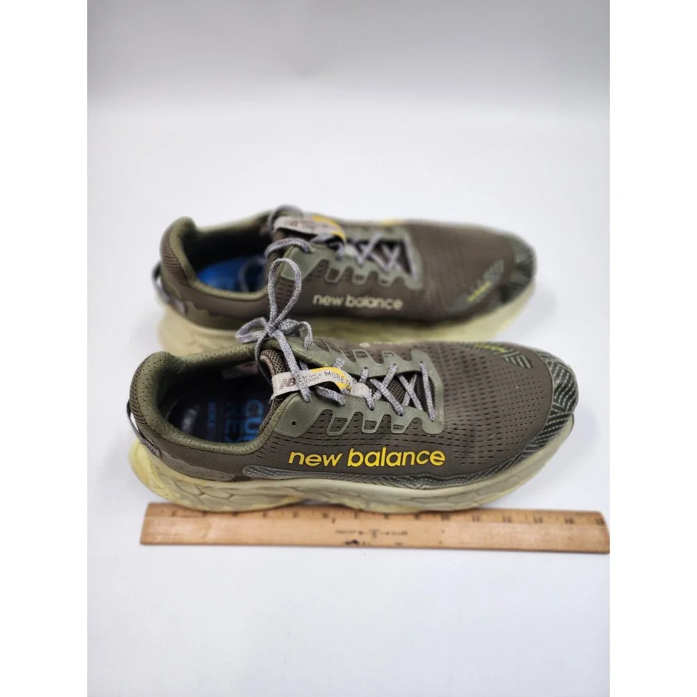 New Balance Fresh Foam More Trail v2 Olive Green Tan Vibram Sneakers